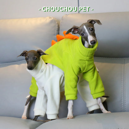 Dinosaur Winter Italian Greyhound Clothes Whippet and Puppy