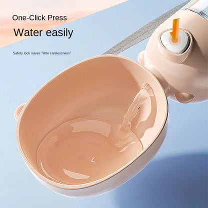 dog water bottle with food compartment​
