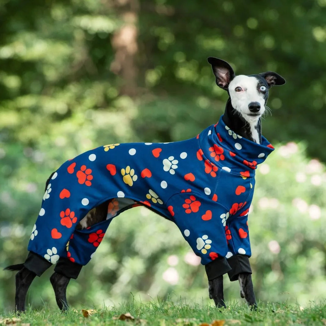 High Collar Winter Dog Pajamas Jumpsuit