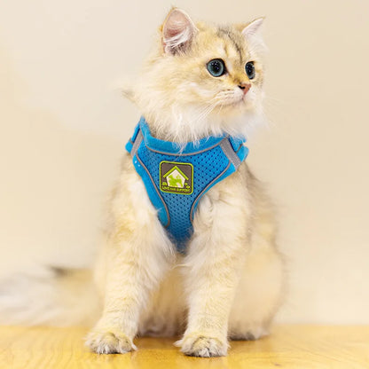 Reflective Velcro Harness and Leads Set For Small Large Dogs
