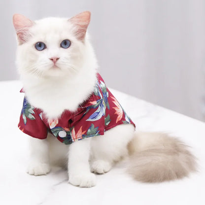 Hawaiian Beach Style T shirts for Dog and Cat