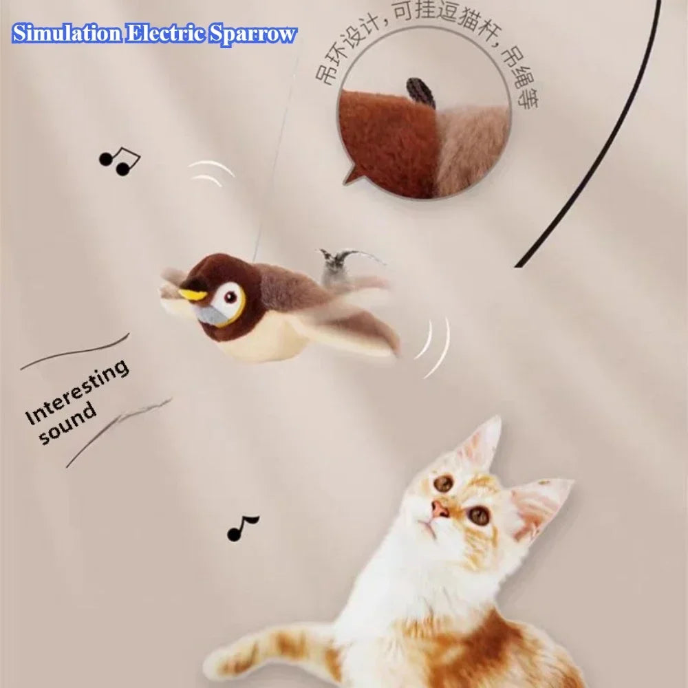 chirping bird cat toy
