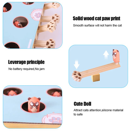 Interactive Peekaboo Cat in Box Toy