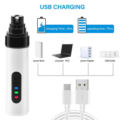Electric Ultra Noise Dog Nail Grinder for Cat Paws