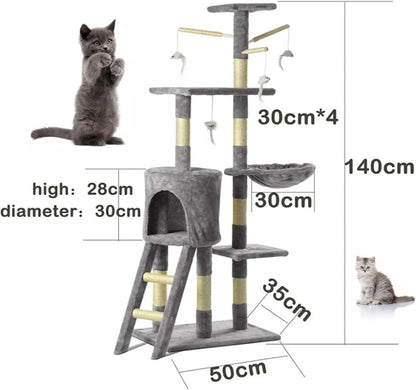 wooden climbing frame for cats size