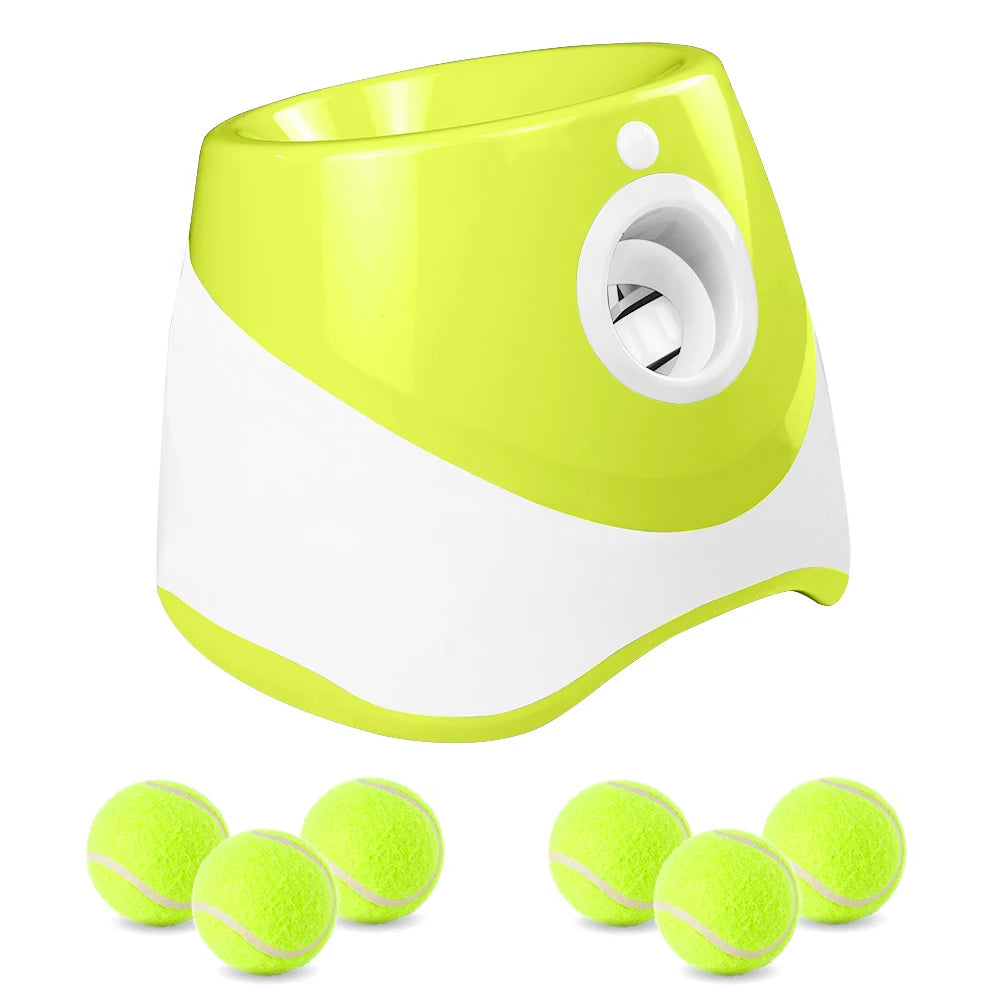 Automatic Dog Tennis Ball Launcher - Rechargeable Interactive Catapult Toy