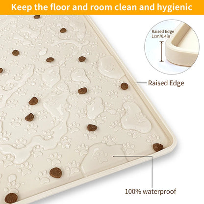 Waterproof Silicone Pet Placemats for Dogs & Cats