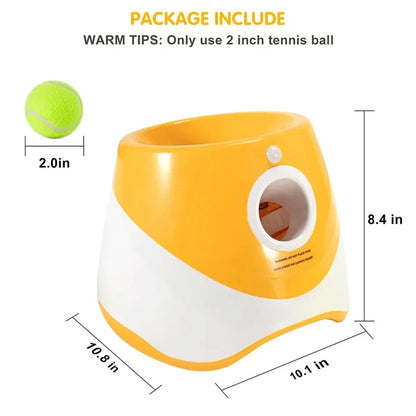 Automatic Dog Tennis Ball Launcher - Rechargeable Interactive Catapult Toy