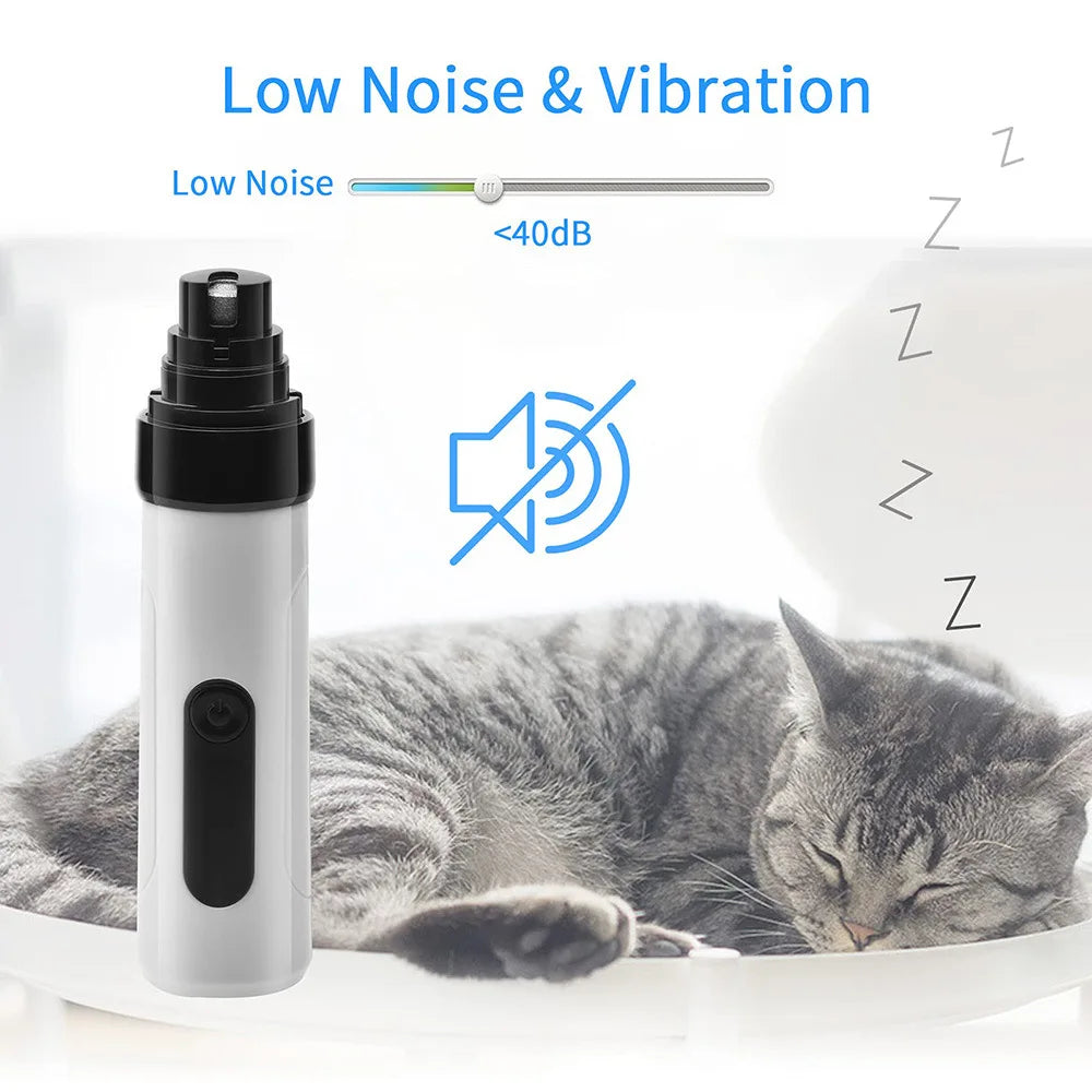 Electric Ultra Noise Dog Nail Grinder for Cat Paws