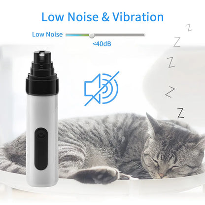 Electric Ultra Noise Dog Nail Grinder for Cat Paws