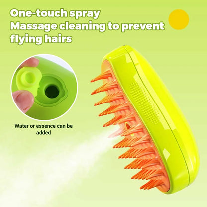 pet grooming steam brush