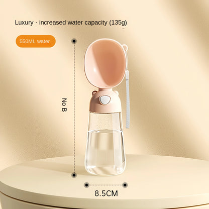 2 in 1 Dog Travel Water Bottle with Food Dispenser