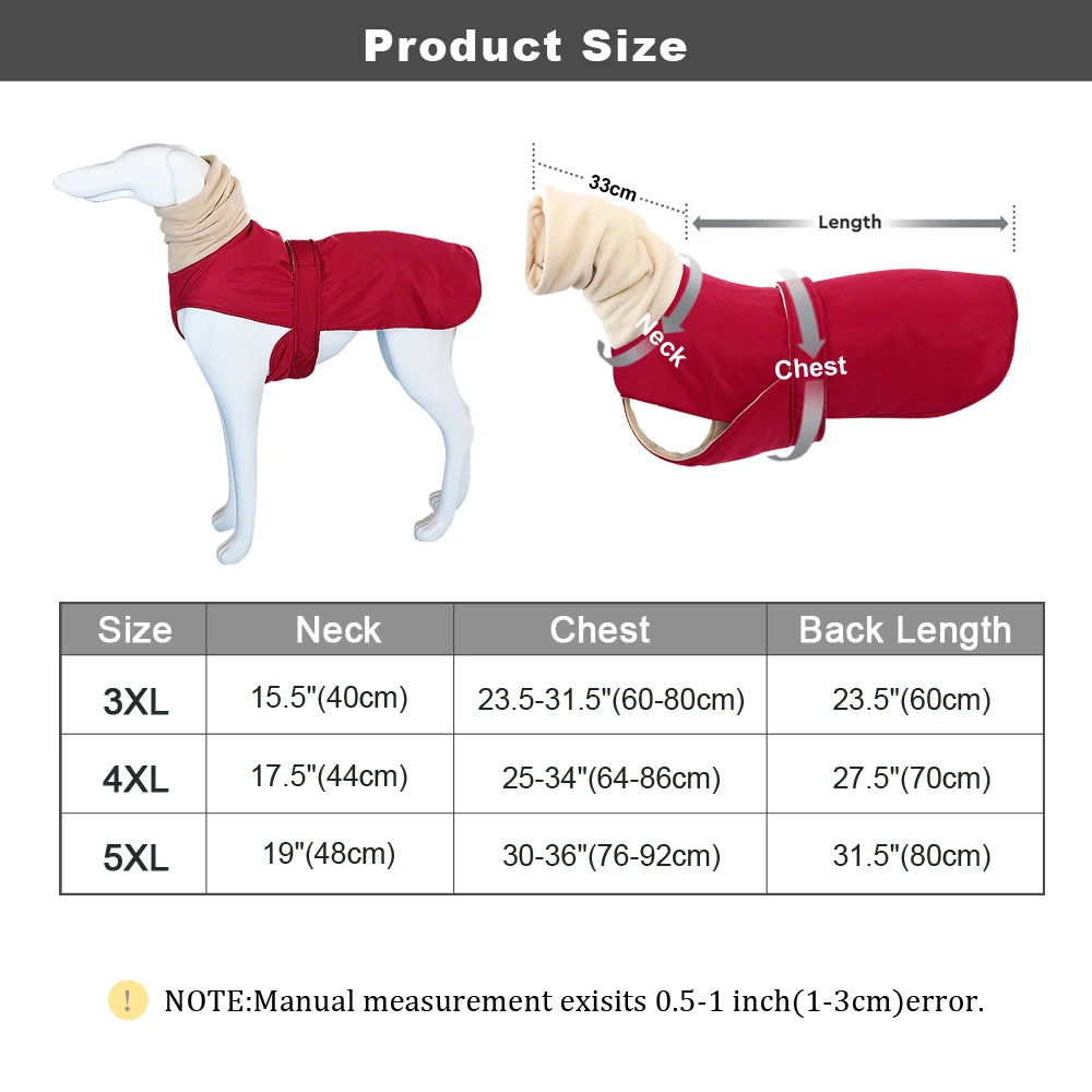 Super Warm Waterproof Greyhound Clothes