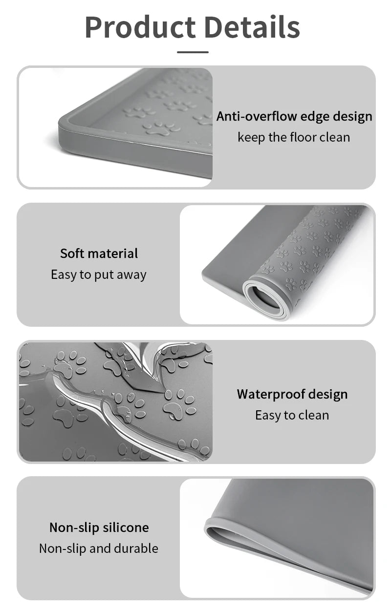 dog placemat for food and water