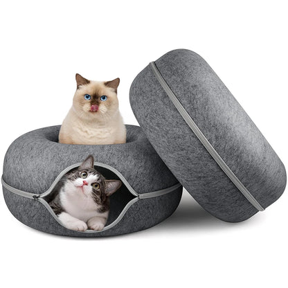 cat play tunnel