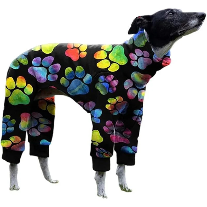 Warm pet clothing for greyhounds

