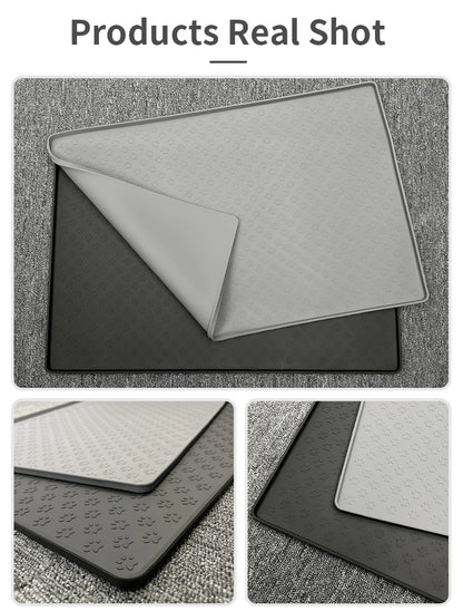 Waterproof Silicone Pet Placemats for Dogs & Cats