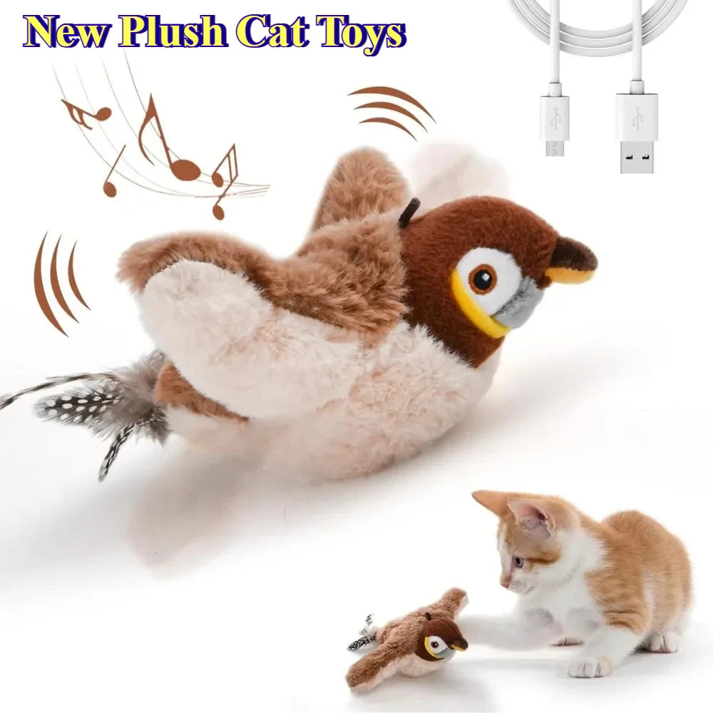 chirping bird cat toy