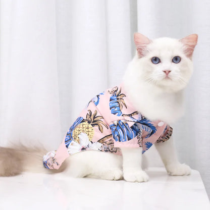 Hawaiian Beach Style T shirts for Dog and Cat