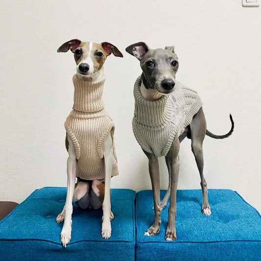 Turtleneck Fleece Jumper for Greyhound and Whippet